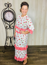 Amanda Cherry & Red Checkered Dress