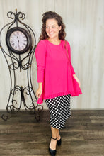 Samantha Ruffle High-Low Tunic-Pink Lollipop