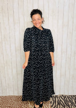 Power On The Day Dress-Black Polkadot