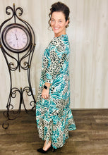 Smiles & Teal Animal Prints Dress