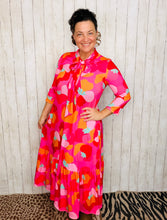 Brenda Bow & Ruffle Pink Dress