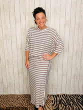 Marissa Ribbed Top- Rose Stripe