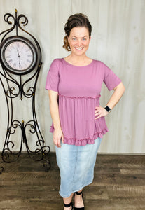 The Good & The Comfy Top- Black, Hot Pink or Mauve