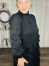 Ruffles & Class Dress- Black