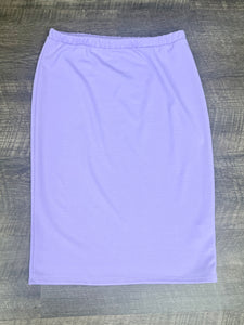Laura Textured Lavender Pencil Style Skirt-Regular & Plus