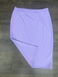 Laura Textured Lavender Pencil Style Skirt-Regular & Plus
