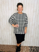 Houndstooth Dolman Top