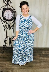 Aztec Print Maxi Length Jumper