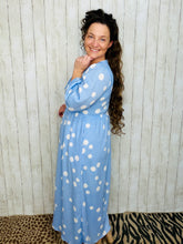 Kayla Blue Dot Dress