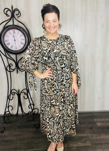 Miss Regina Animal Print Dress