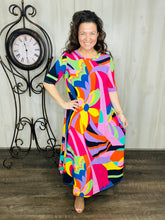 Springtide Abstract & Color Dress