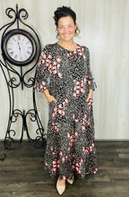 Connie Coral & Leopard Dress