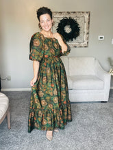 PREORDER: Lovely In Green- Modest Square Neckline Dress