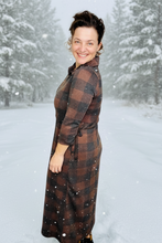 Adorable In Plaid Lounge Dress-Buffalo Print