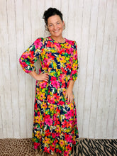 Mindy Navy & Floral Dress