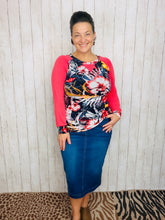 Coral & Floral Top