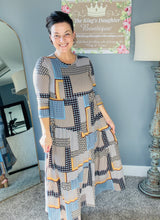 Tonya Marie Tiered Dress-Patchwork