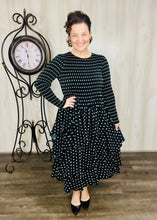 Georgia Polkadot Dress- Pink, Olive, or Black