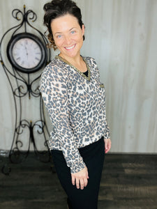 Sequins & Leopard Collide Top