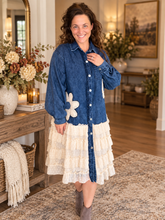 Jean & Lace Shirt Dress