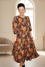 Lori Floral & Ruffle Dress