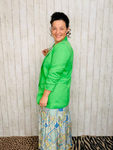 Mallory Light Blue & Green Patchwork Dress
