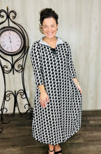 Jaqueline Vintage & Zipper Dress- Houndstooth