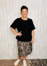Ribbed Oversized Top- Black