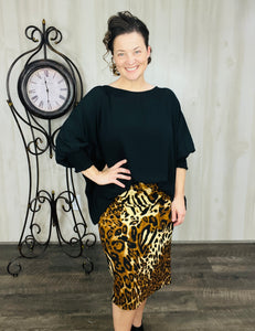 Heather Loose Fit Blouse- Black or Lavender