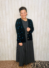 Adorable Hearts Cardigan Sweater- Black or Cream