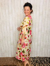 Tessa Beige Floral Dress