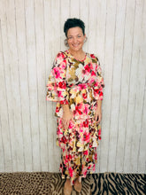 Juliet Ruffle Dress-Pink Floral