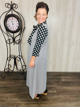 Brenda Bow Stripes & Polkadot Dress