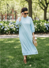 Comfy & Cute Blue Striped Dress
