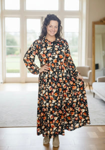 sundrenched silky maxi dress Sundrenched Short-Sleeve Maxi Dress ~ Free People – Arizonia Rose