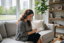 Tara Sharkbite Tunic-Gray Leopard Print