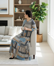 Tonya Marie Tiered Dress-Patchwork