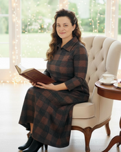 Adorable In Plaid Lounge Dress-Buffalo Print