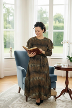 Animal Print & Sequins Belted Dress