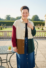 Corduroy Color Block Shacket