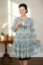 Feminine & Fabulous Navy and Sage Tunic