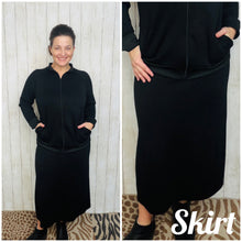 Addie Athletic/Legging Coverage Skirt- Black