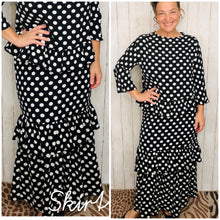 Kimmy Ruffle Skirt (Regular & Plus)-Polkadot