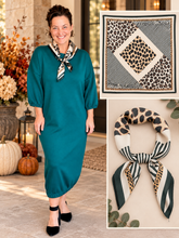 Stripes & Leopard Scarf
