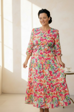 Amanda Pink Floral Dress