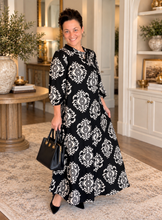 Power On The Day Dress-Black & Cream