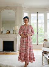 Misty Rose Houndstooth Dress