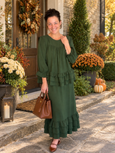 Kimmy Ruffle Skirt (Regular & Plus)-Olive