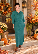 Adorable Lounge Dress-Hunter Green