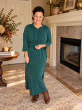 Adorable Lounge Dress-Hunter Green